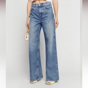 Reformation Cary High Rise Slouchy Wide Leg Jeans Colorado Size 27